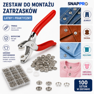 SnapPro – Zestaw do montażu zatrzasków